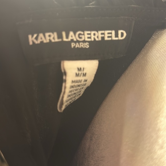 Karl Lagerfield, long-sleeved ruffled blouse,  Medium - Picture 5 of 6